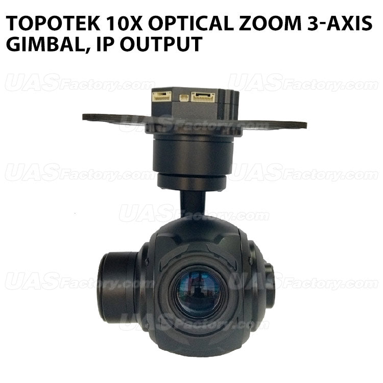 Topotek TGIP10A 10x Optical Zoom 3-Axis gimbal, IP output Topotek TGIP10A 10x Optical Zoom 3-Axis gimbal, IP output